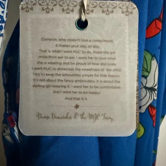 Matilda Jane Blue Floral Dress NWT XXL - Picture 5 of 8